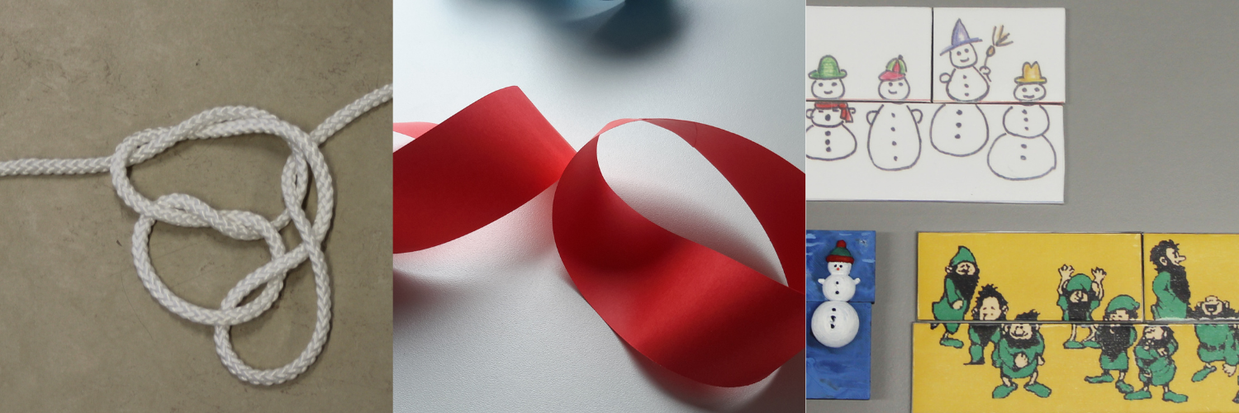 Collage aus drei Bildern, die Aktivitäten und Elemente des Workshops zeigen